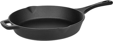 amazon basics cast iron skillet review