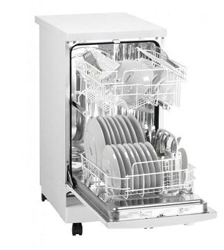 danby portable dishwasher inside view