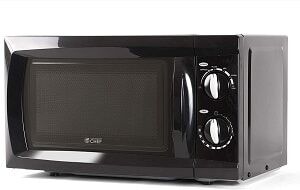 commercial chef miniature microwave - 0.6 cu.ft size 12.5"D x 17.75"W x 10.25"H
