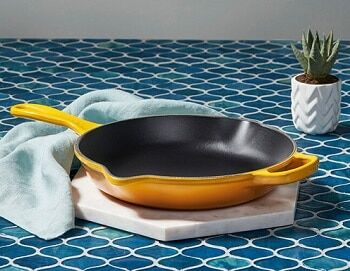 Le Creuset cast iron skillet