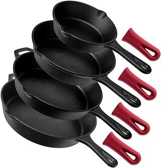 Cuisinel cast iron skillet set