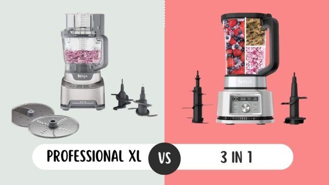 ninja pro xl food processor vs ninja 3 in 1 food processor