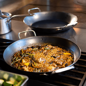 traditional paella pan