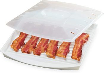 microwave bacon grill with lid