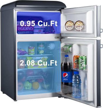 galanz reto mini fridge with freezer